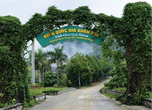 Lối vào vườn quốc gia Xuân Sơn 