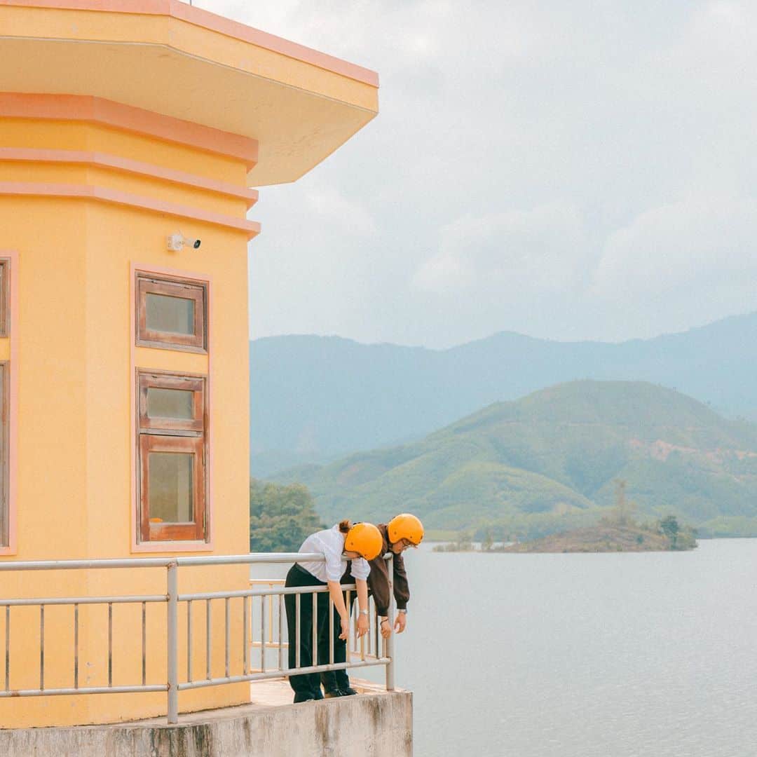 Những góc check-in tuyệt đẹp của hồ Hòa Trung. Hình: @mvcthinh